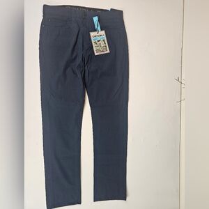 Men's Blue Flex Waist Travel Hiking Tech Pants 32x30